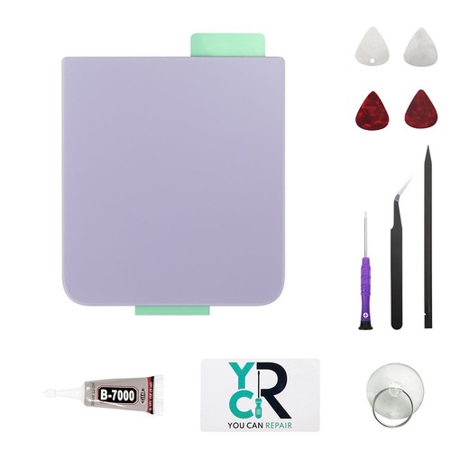 Vitre inférieure violette